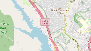 Concurrency between I-280 and SR-35